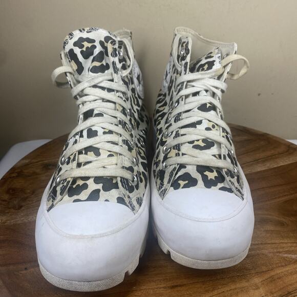 Converse Chuck Taylor All Star Lugged Leopard Womens Animal Print Size 9 Shoes - Picture 4 of 9